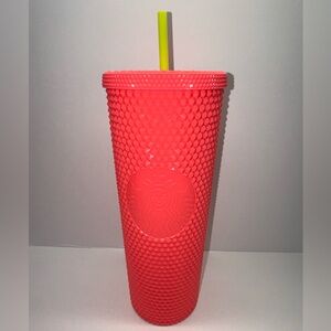 NEW Starbucks Dragonfruit Pink Studded 24 oz Venti Tumbler